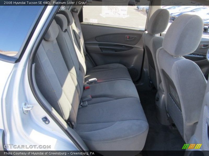 Platinum Silver / Gray 2008 Hyundai Tucson SE 4WD