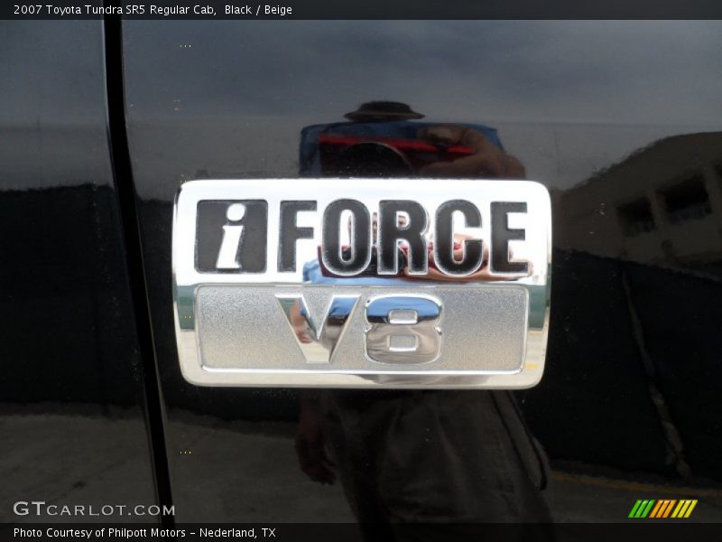 Black / Beige 2007 Toyota Tundra SR5 Regular Cab