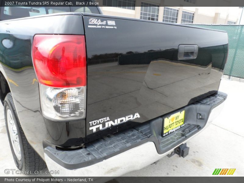 Black / Beige 2007 Toyota Tundra SR5 Regular Cab
