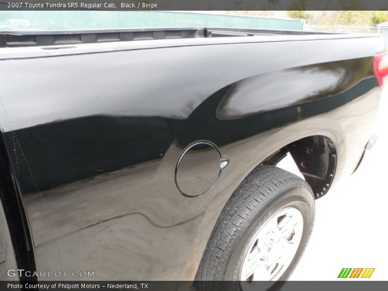 Black / Beige 2007 Toyota Tundra SR5 Regular Cab