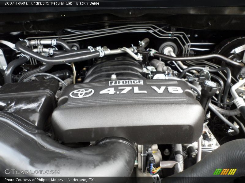 Black / Beige 2007 Toyota Tundra SR5 Regular Cab