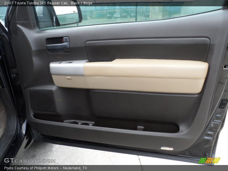 Black / Beige 2007 Toyota Tundra SR5 Regular Cab