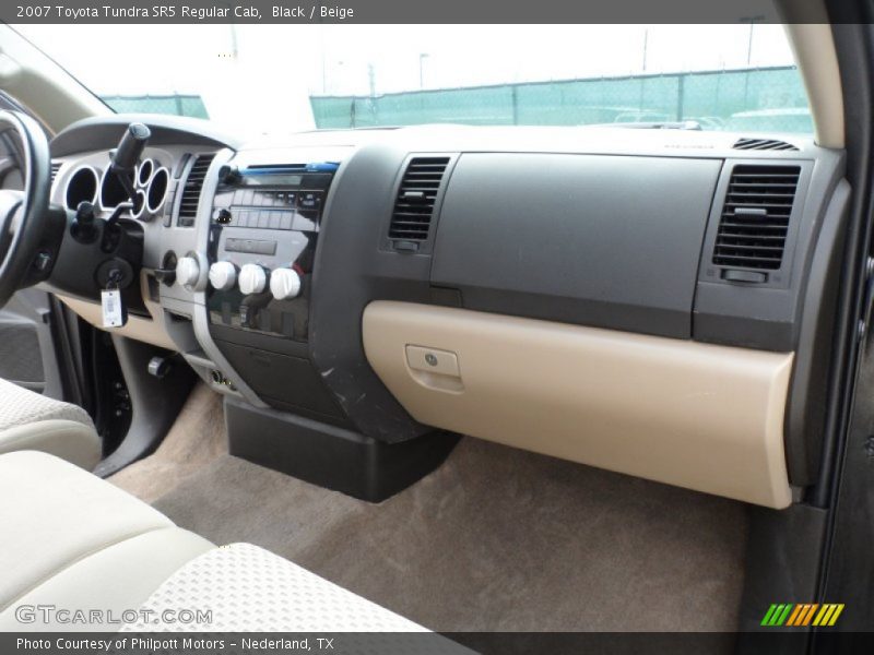 Black / Beige 2007 Toyota Tundra SR5 Regular Cab