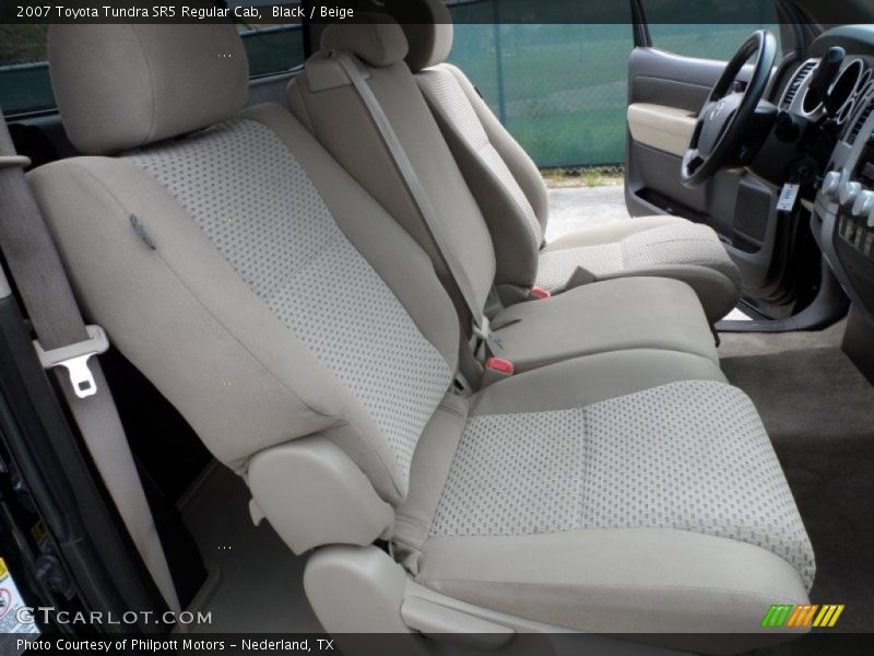 Black / Beige 2007 Toyota Tundra SR5 Regular Cab