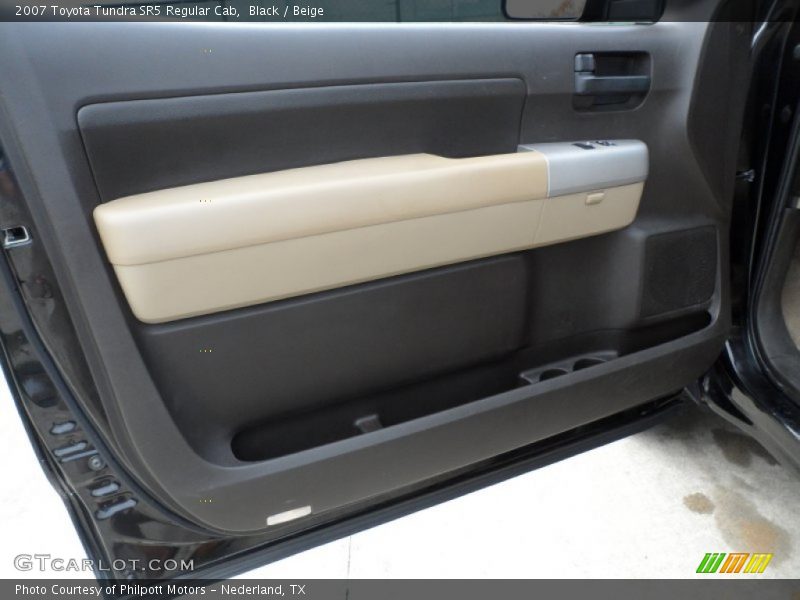 Black / Beige 2007 Toyota Tundra SR5 Regular Cab