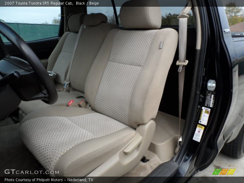 Black / Beige 2007 Toyota Tundra SR5 Regular Cab
