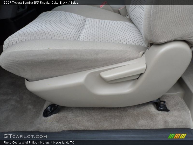 Black / Beige 2007 Toyota Tundra SR5 Regular Cab