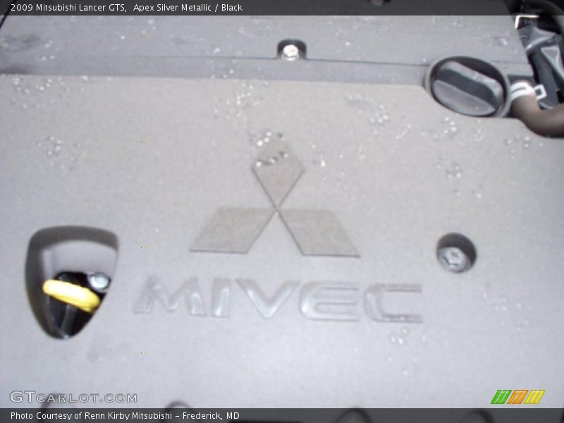 Apex Silver Metallic / Black 2009 Mitsubishi Lancer GTS