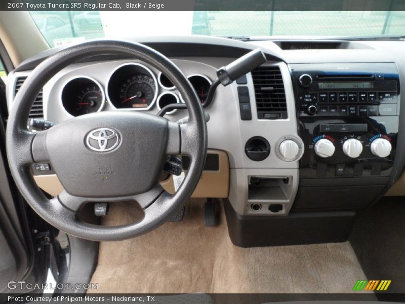 Black / Beige 2007 Toyota Tundra SR5 Regular Cab