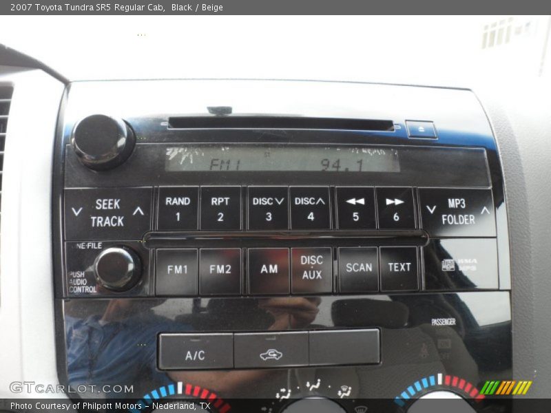 Black / Beige 2007 Toyota Tundra SR5 Regular Cab