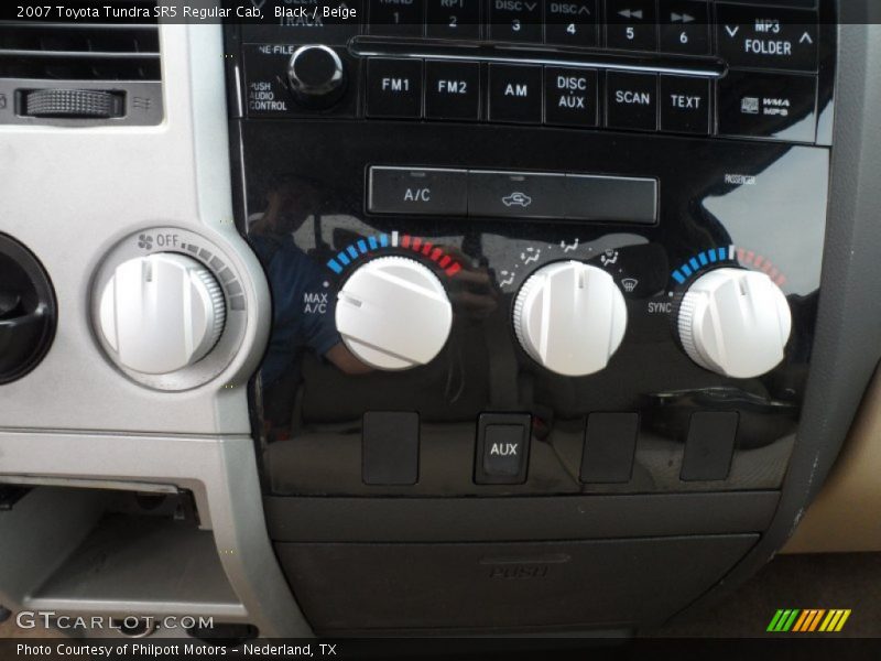 Black / Beige 2007 Toyota Tundra SR5 Regular Cab