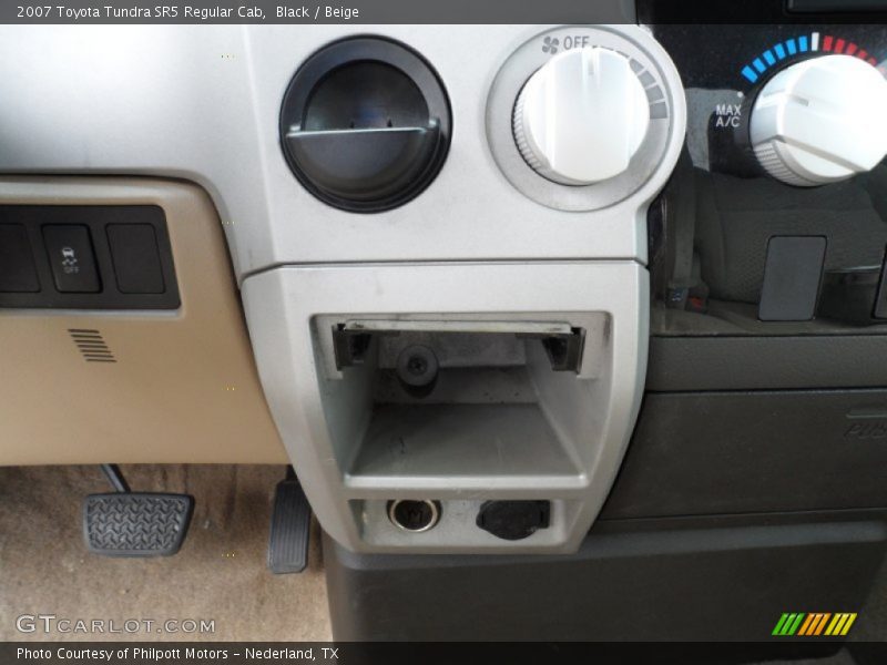 Black / Beige 2007 Toyota Tundra SR5 Regular Cab