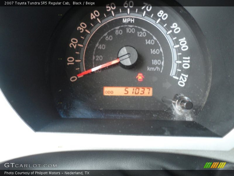 Black / Beige 2007 Toyota Tundra SR5 Regular Cab