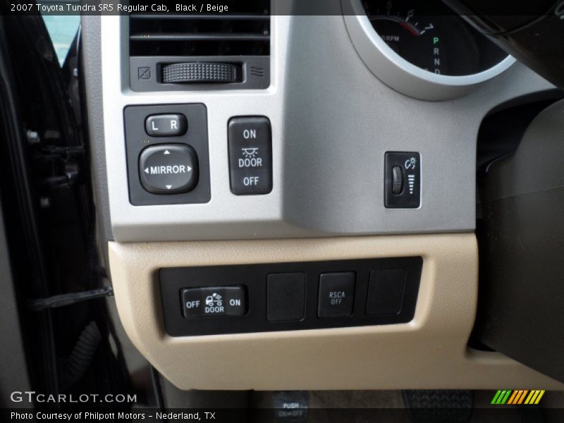 Black / Beige 2007 Toyota Tundra SR5 Regular Cab