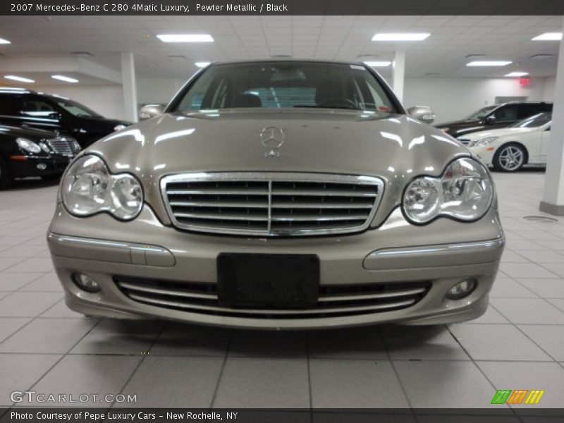 Pewter Metallic / Black 2007 Mercedes-Benz C 280 4Matic Luxury