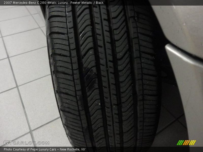 Pewter Metallic / Black 2007 Mercedes-Benz C 280 4Matic Luxury