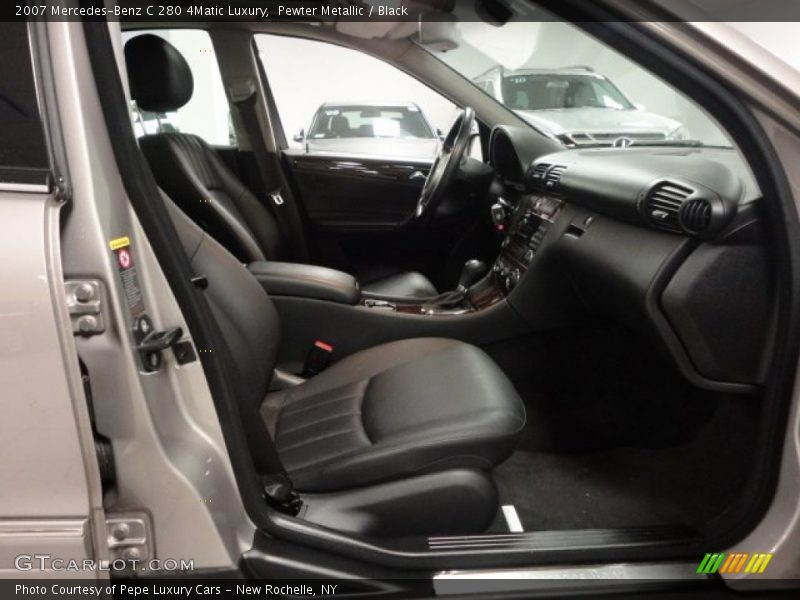 Pewter Metallic / Black 2007 Mercedes-Benz C 280 4Matic Luxury