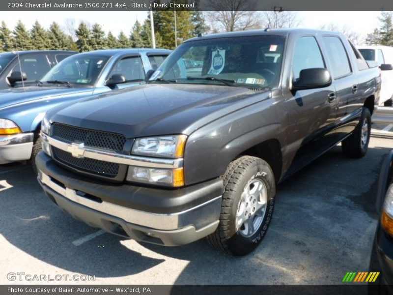 Black / Dark Charcoal 2004 Chevrolet Avalanche 1500 Z71 4x4