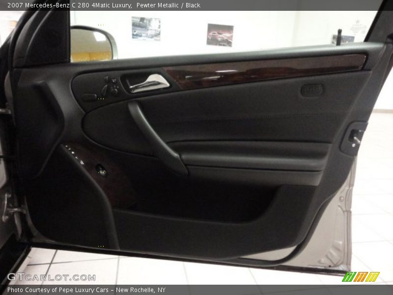 Pewter Metallic / Black 2007 Mercedes-Benz C 280 4Matic Luxury