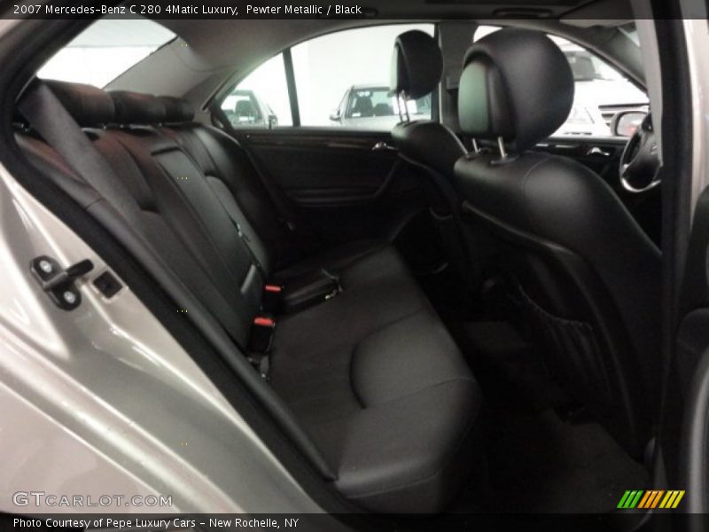 Pewter Metallic / Black 2007 Mercedes-Benz C 280 4Matic Luxury