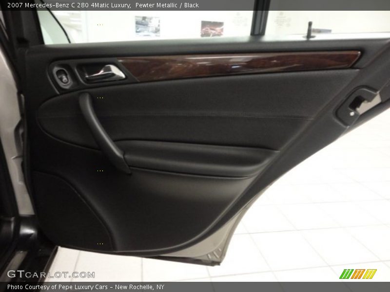 Pewter Metallic / Black 2007 Mercedes-Benz C 280 4Matic Luxury