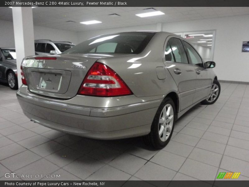 Pewter Metallic / Black 2007 Mercedes-Benz C 280 4Matic Luxury
