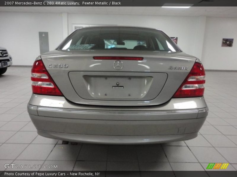 Pewter Metallic / Black 2007 Mercedes-Benz C 280 4Matic Luxury