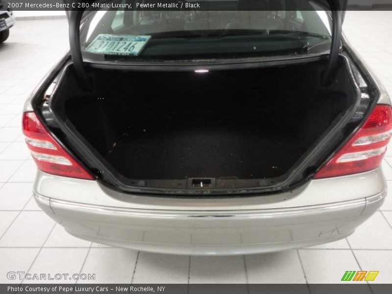 Pewter Metallic / Black 2007 Mercedes-Benz C 280 4Matic Luxury