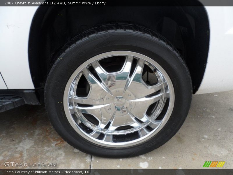 Summit White / Ebony 2007 Chevrolet Avalanche LTZ 4WD