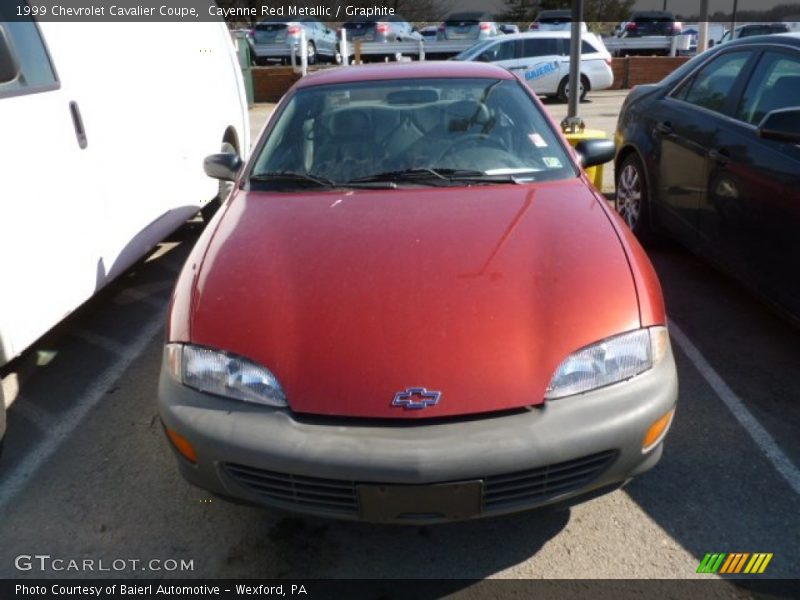 Cayenne Red Metallic / Graphite 1999 Chevrolet Cavalier Coupe