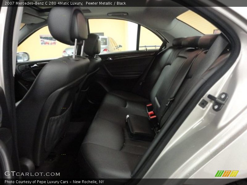Pewter Metallic / Black 2007 Mercedes-Benz C 280 4Matic Luxury