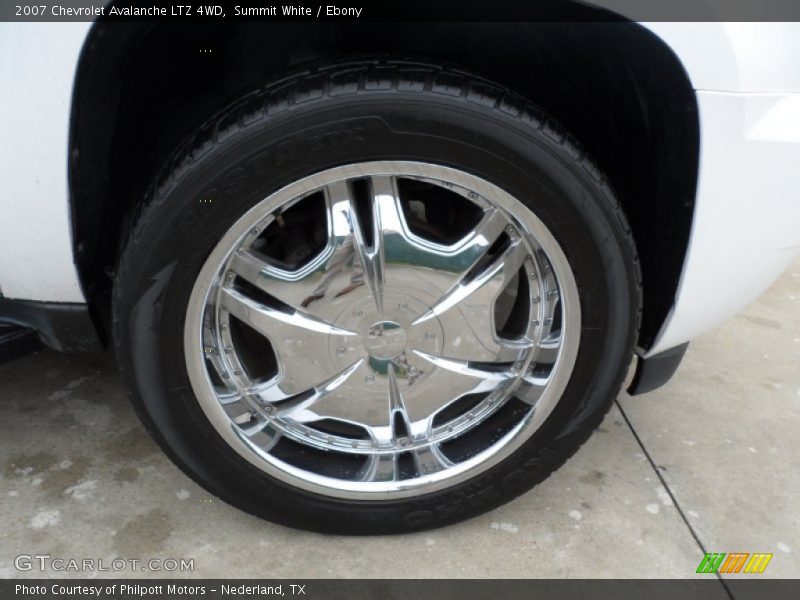 Summit White / Ebony 2007 Chevrolet Avalanche LTZ 4WD