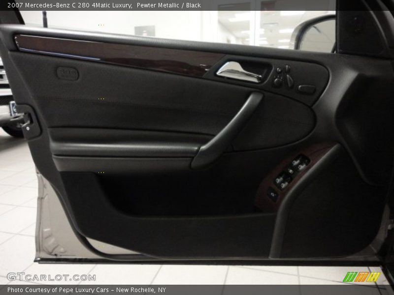Pewter Metallic / Black 2007 Mercedes-Benz C 280 4Matic Luxury