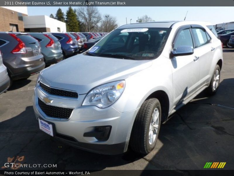 Silver Ice Metallic / Light Titanium/Jet Black 2011 Chevrolet Equinox LS