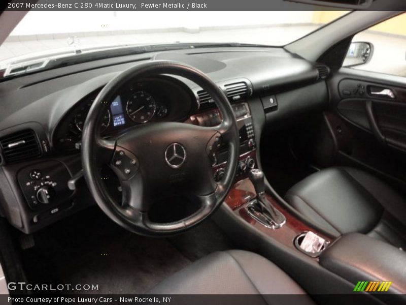 Pewter Metallic / Black 2007 Mercedes-Benz C 280 4Matic Luxury