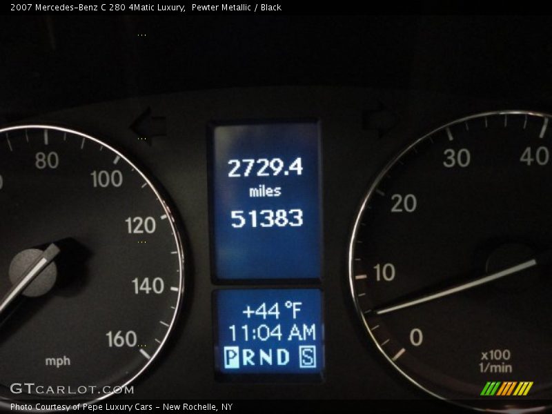 Pewter Metallic / Black 2007 Mercedes-Benz C 280 4Matic Luxury