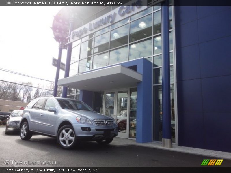Alpine Rain Metallic / Ash Grey 2008 Mercedes-Benz ML 350 4Matic