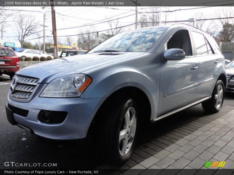 Alpine Rain Metallic / Ash Grey 2008 Mercedes-Benz ML 350 4Matic