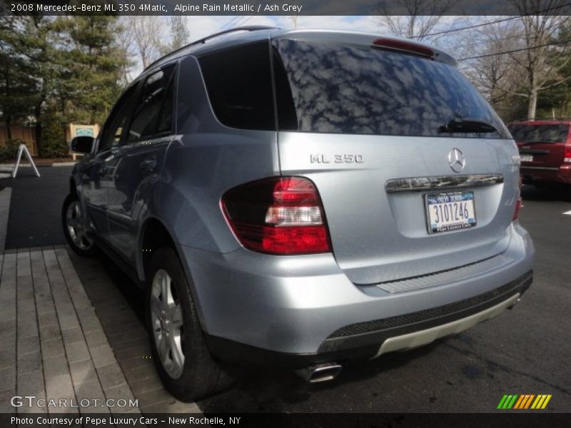 Alpine Rain Metallic / Ash Grey 2008 Mercedes-Benz ML 350 4Matic