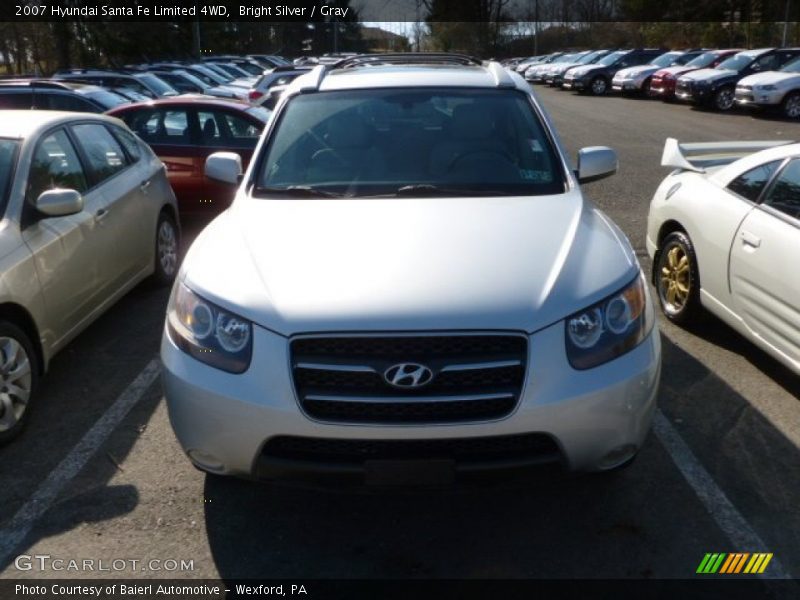Bright Silver / Gray 2007 Hyundai Santa Fe Limited 4WD