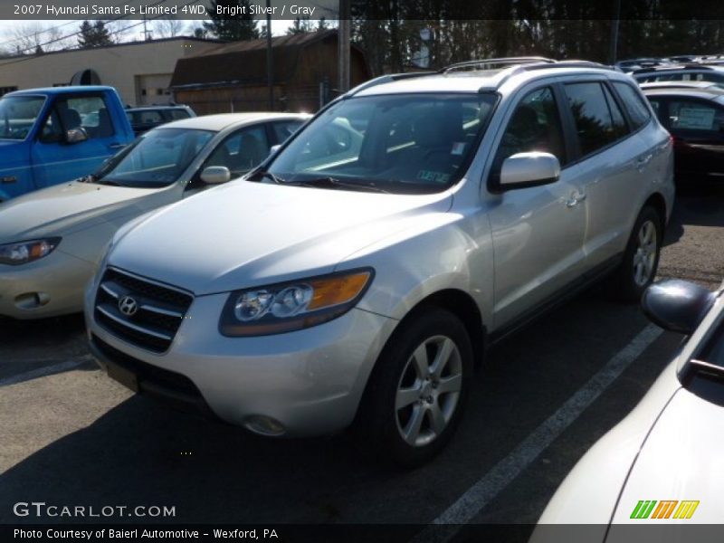 Bright Silver / Gray 2007 Hyundai Santa Fe Limited 4WD