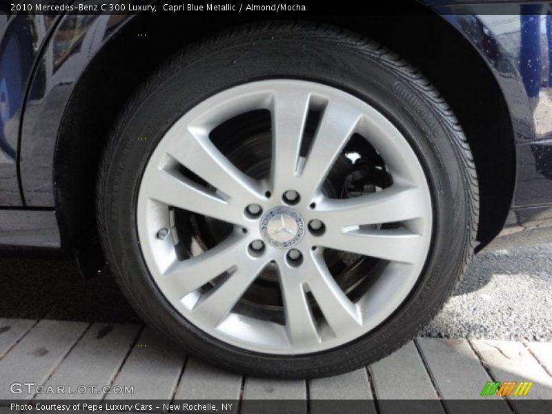 Capri Blue Metallic / Almond/Mocha 2010 Mercedes-Benz C 300 Luxury