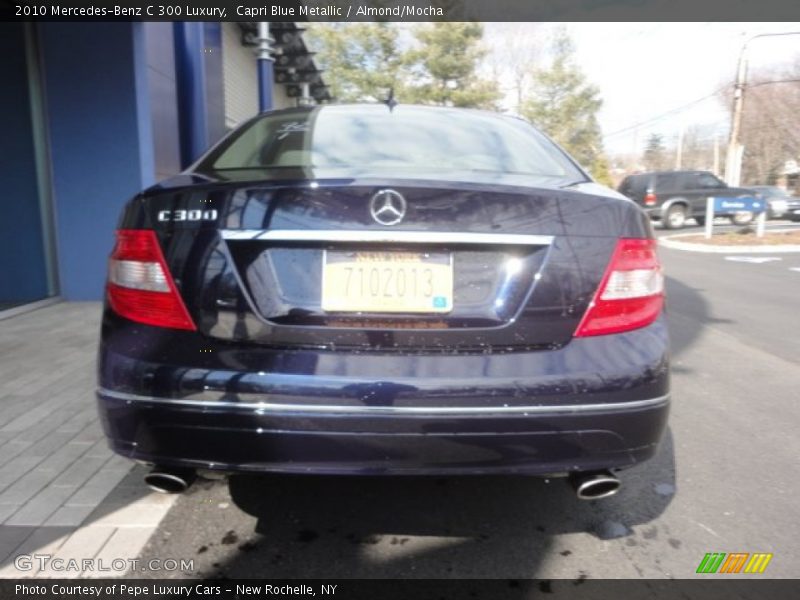 Capri Blue Metallic / Almond/Mocha 2010 Mercedes-Benz C 300 Luxury