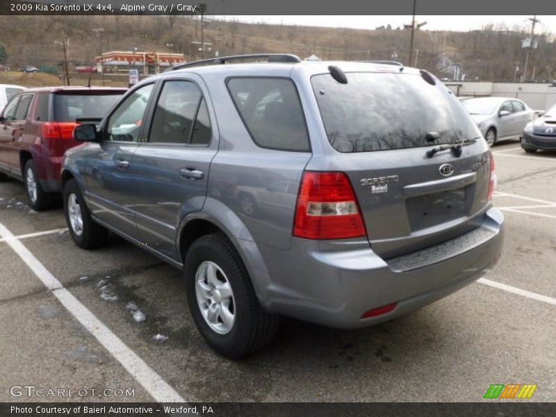 Alpine Gray / Gray 2009 Kia Sorento LX 4x4
