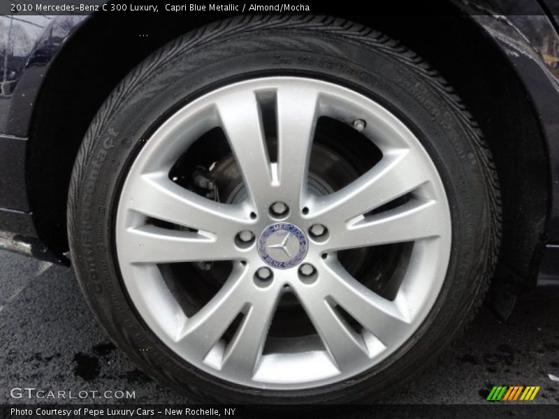 Capri Blue Metallic / Almond/Mocha 2010 Mercedes-Benz C 300 Luxury