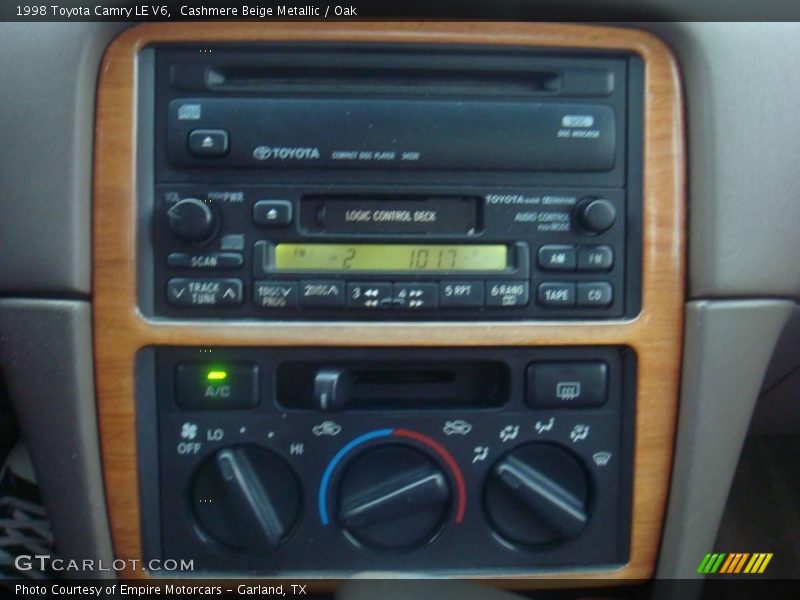 Cashmere Beige Metallic / Oak 1998 Toyota Camry LE V6