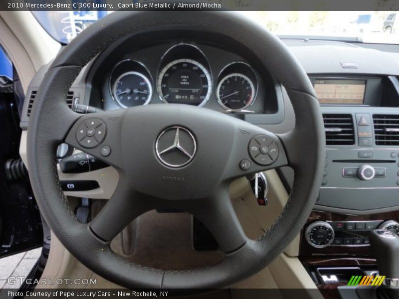 Capri Blue Metallic / Almond/Mocha 2010 Mercedes-Benz C 300 Luxury