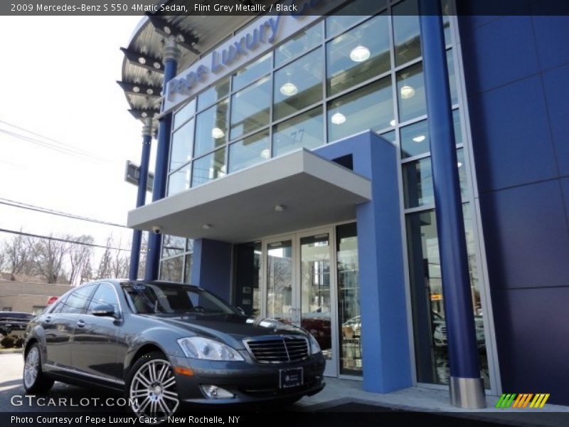 Flint Grey Metallic / Black 2009 Mercedes-Benz S 550 4Matic Sedan