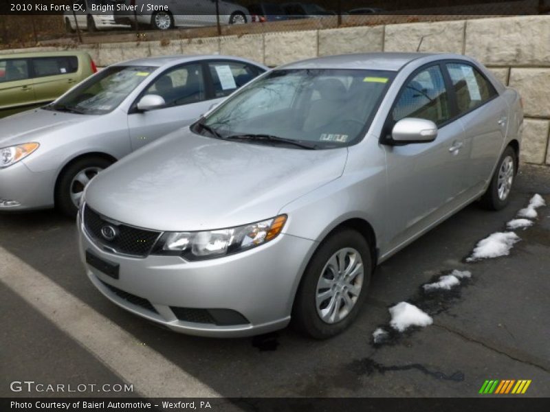 Bright Silver / Stone 2010 Kia Forte EX