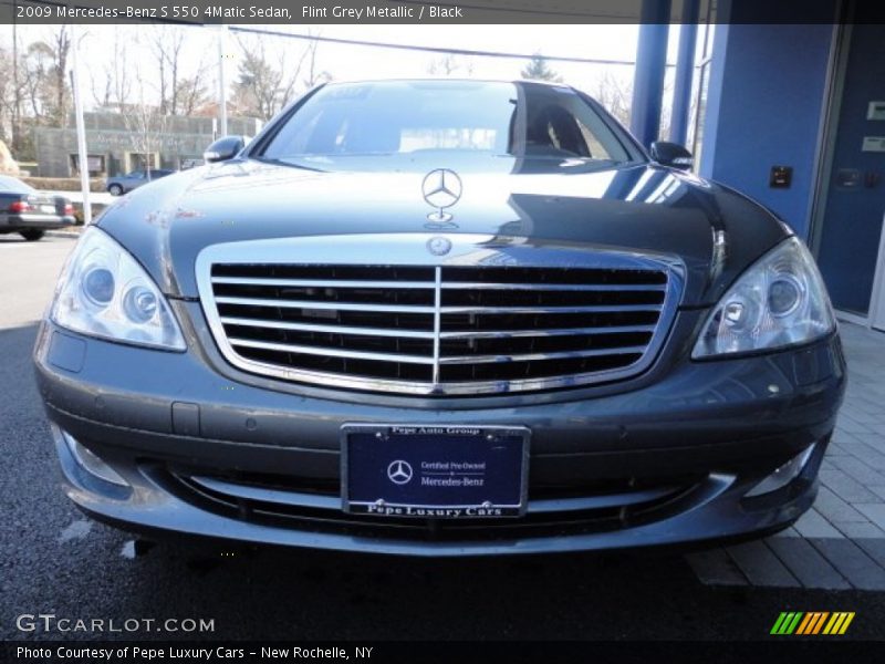 Flint Grey Metallic / Black 2009 Mercedes-Benz S 550 4Matic Sedan